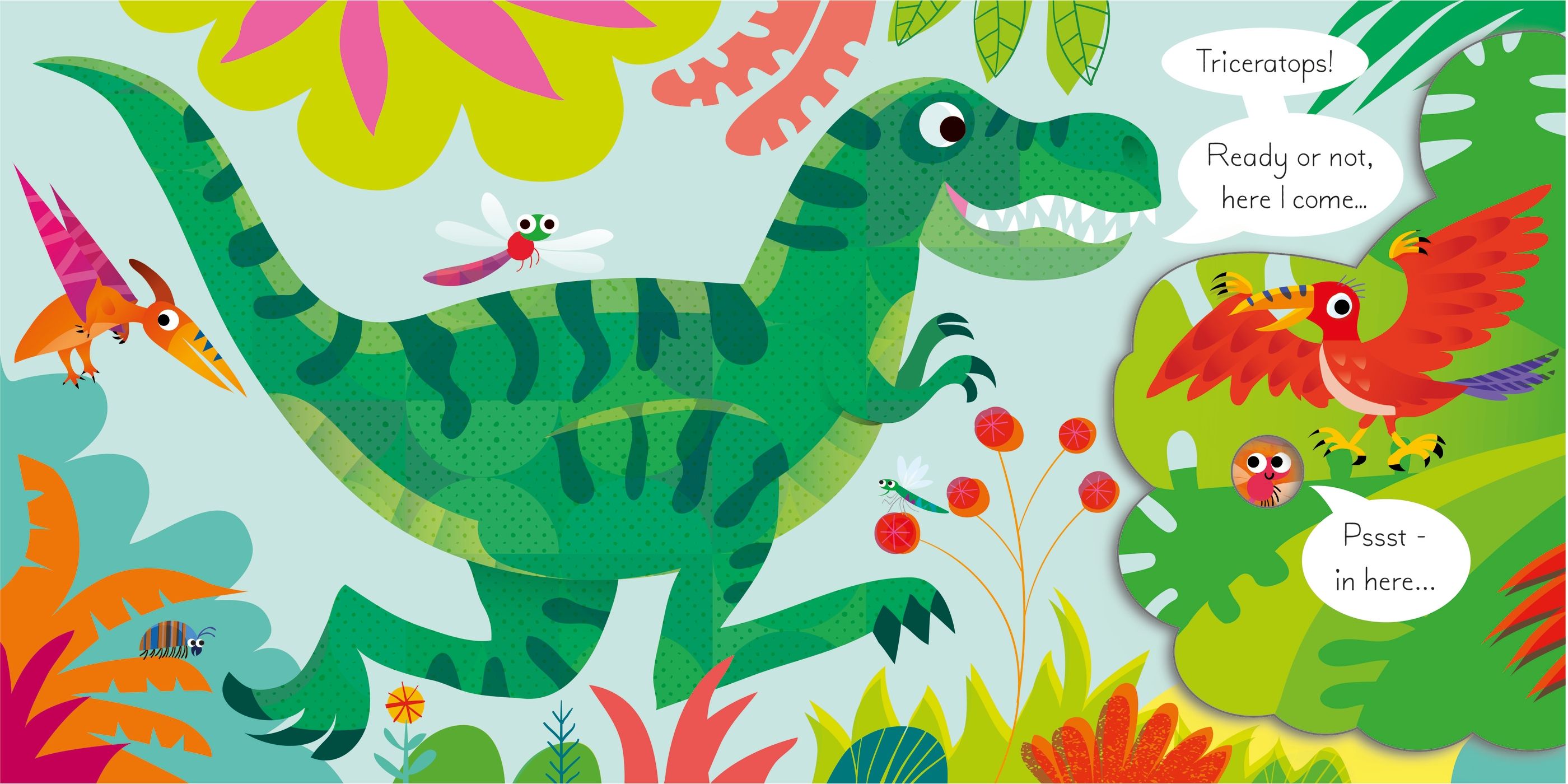 lift-the-flap play hide & seek with the dinosaurs