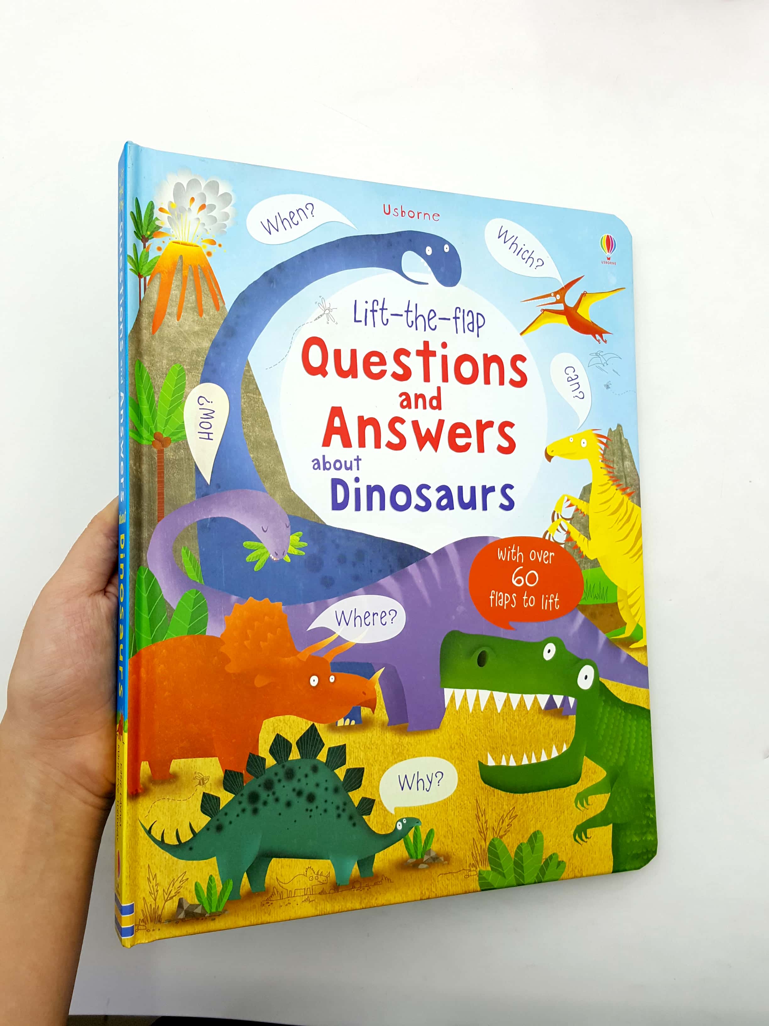 lift-the-flap questions and answers about dinosaurs