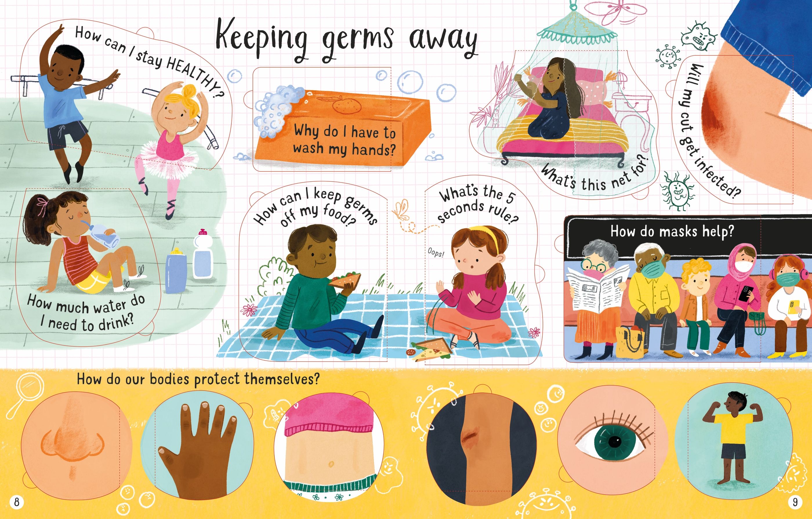 lift the flap - questions and answers about germs