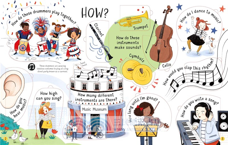 lift-the-flap questions and answers about music