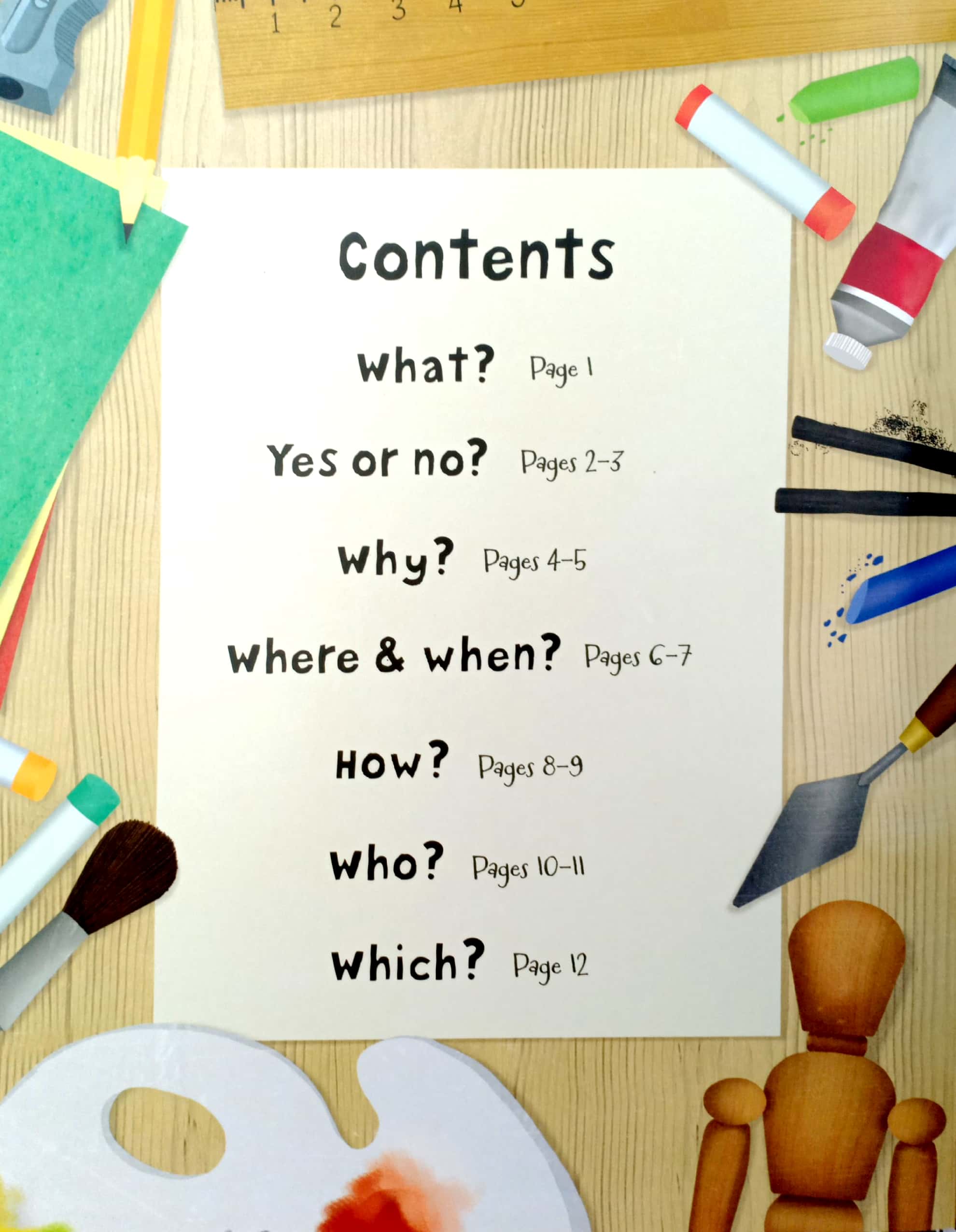 lift the flap questions & answers about art