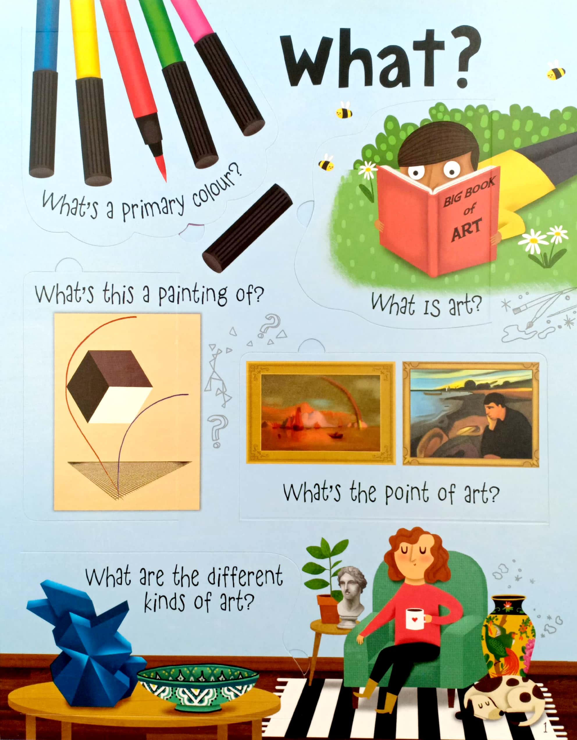 lift the flap questions & answers about art