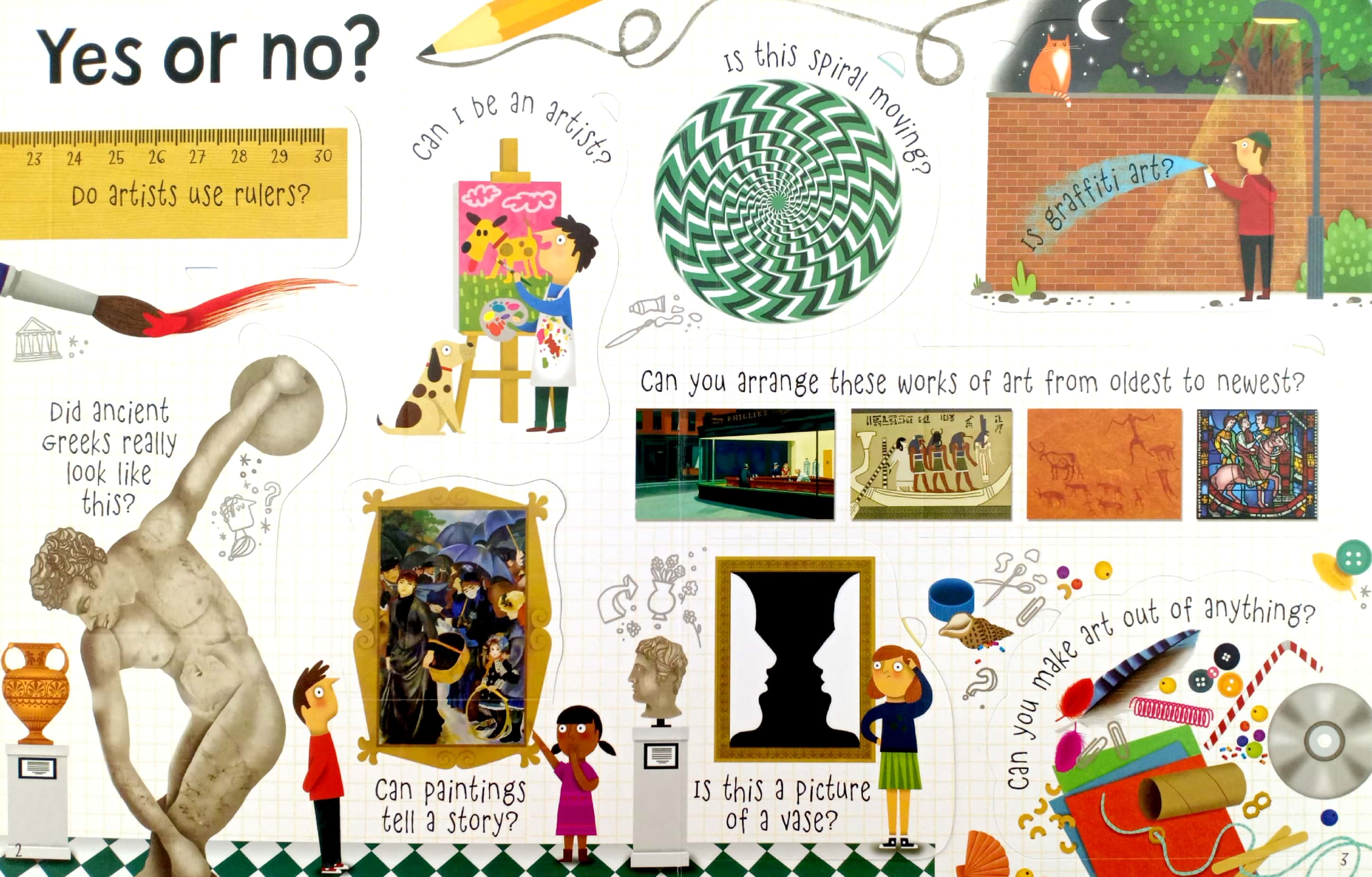 lift the flap questions & answers about art