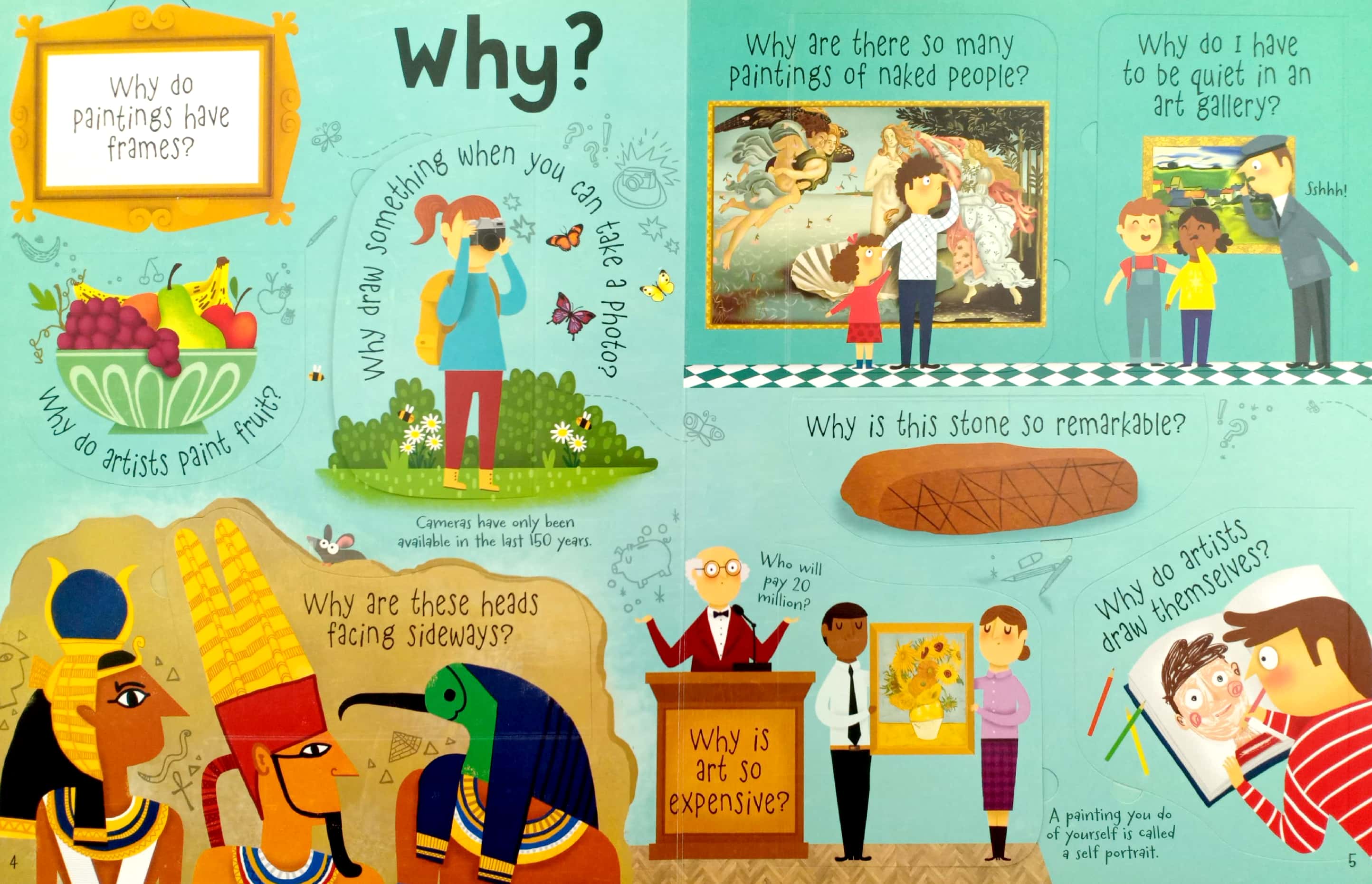 lift the flap questions & answers about art