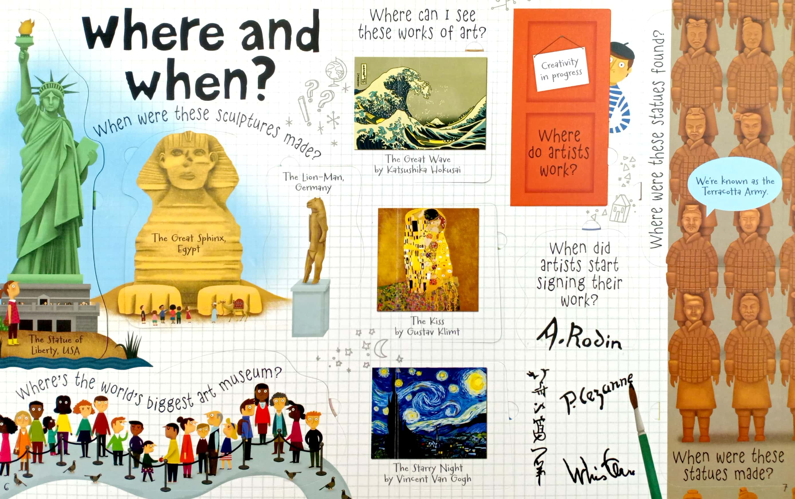 lift the flap questions & answers about art