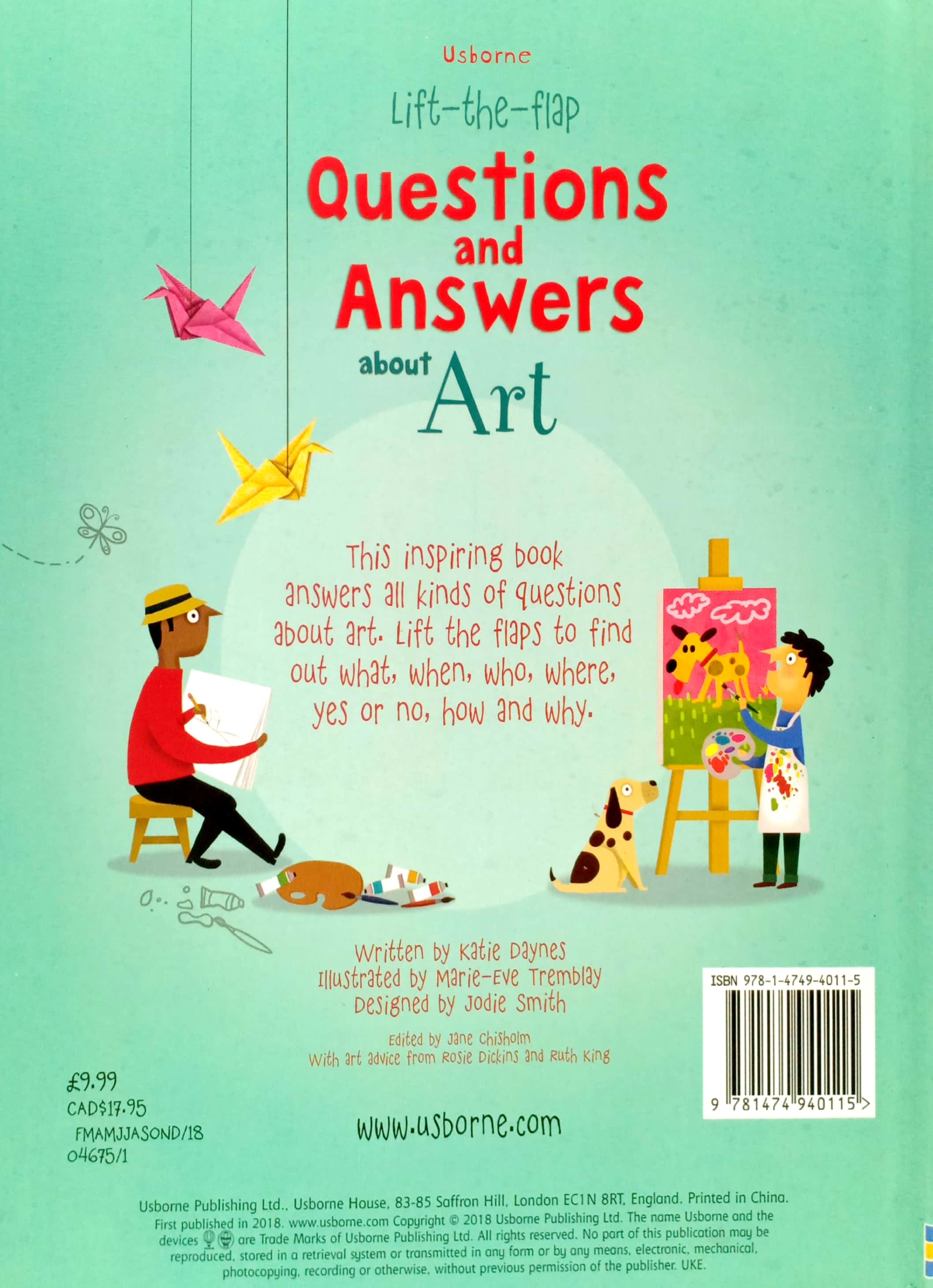 lift the flap questions & answers about art