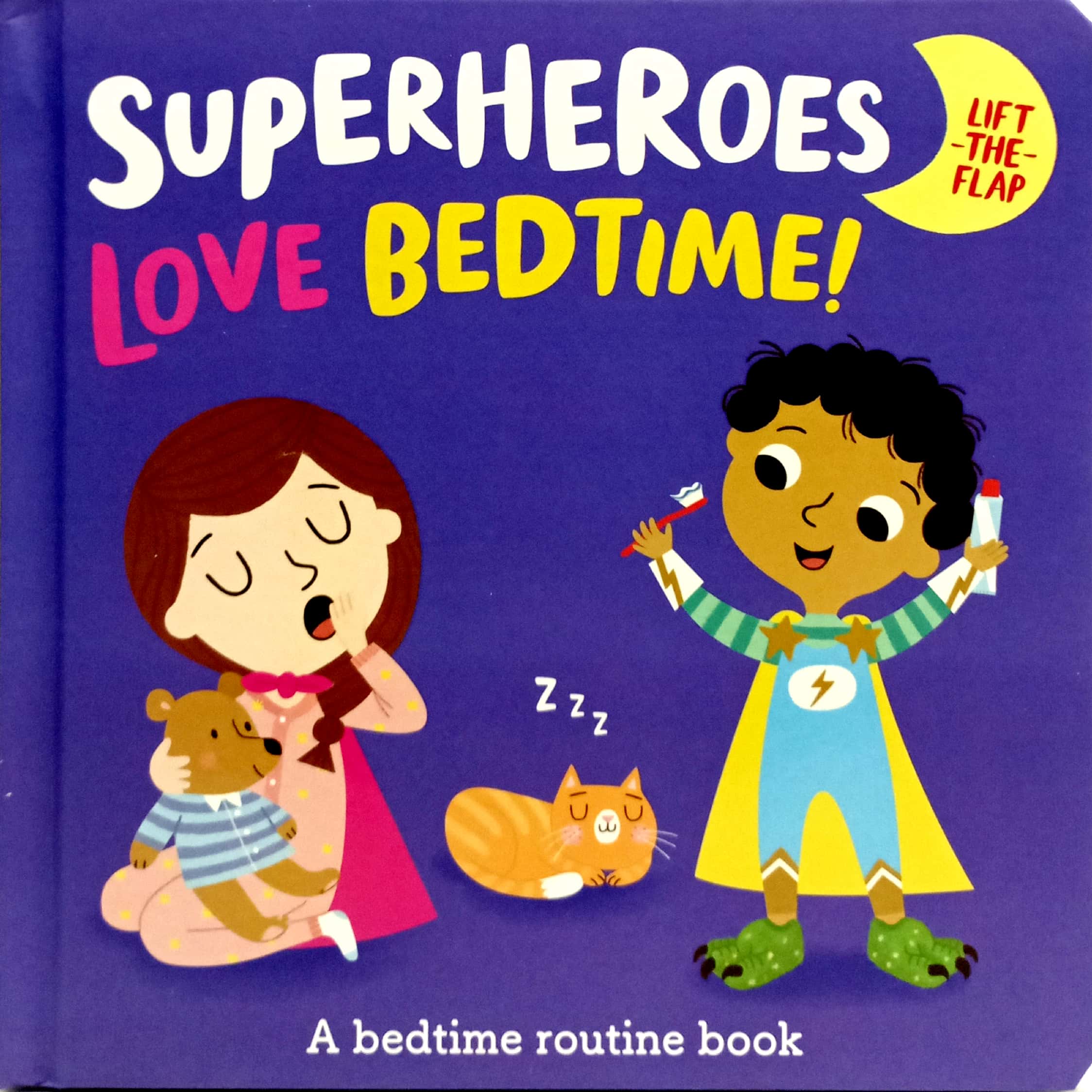 lift the flap - superheroes love bedtime!