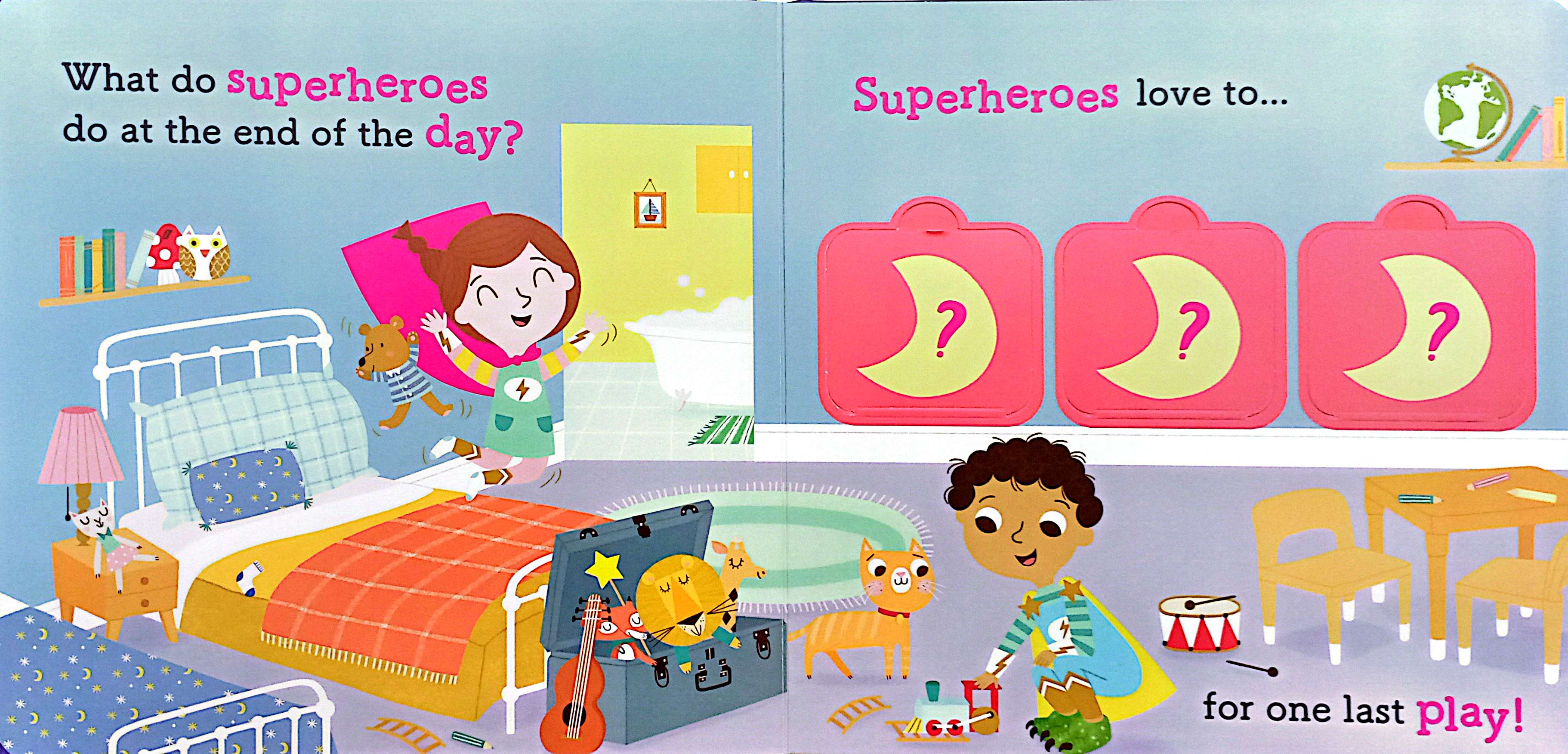 lift the flap - superheroes love bedtime!