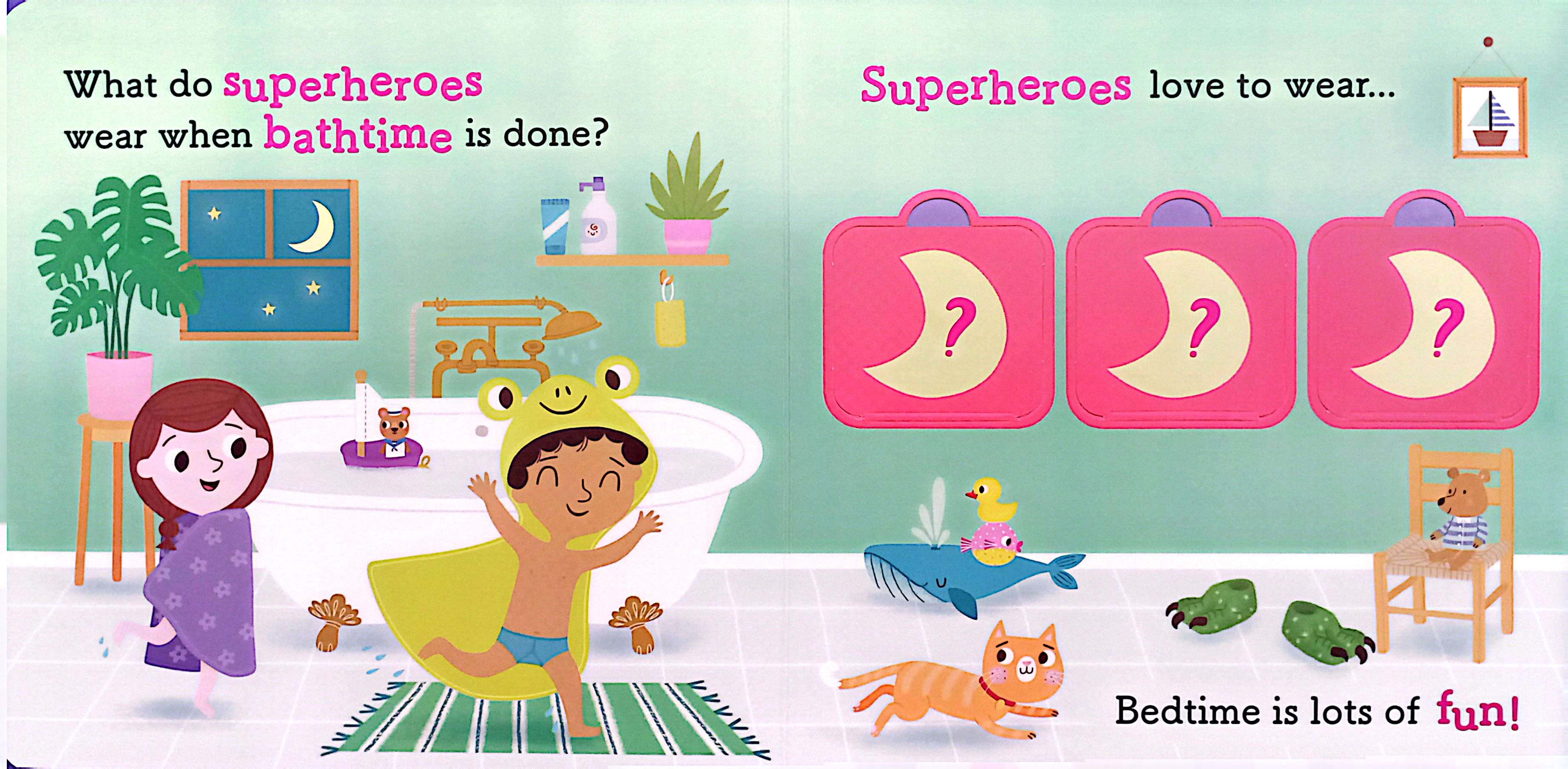 lift the flap - superheroes love bedtime!