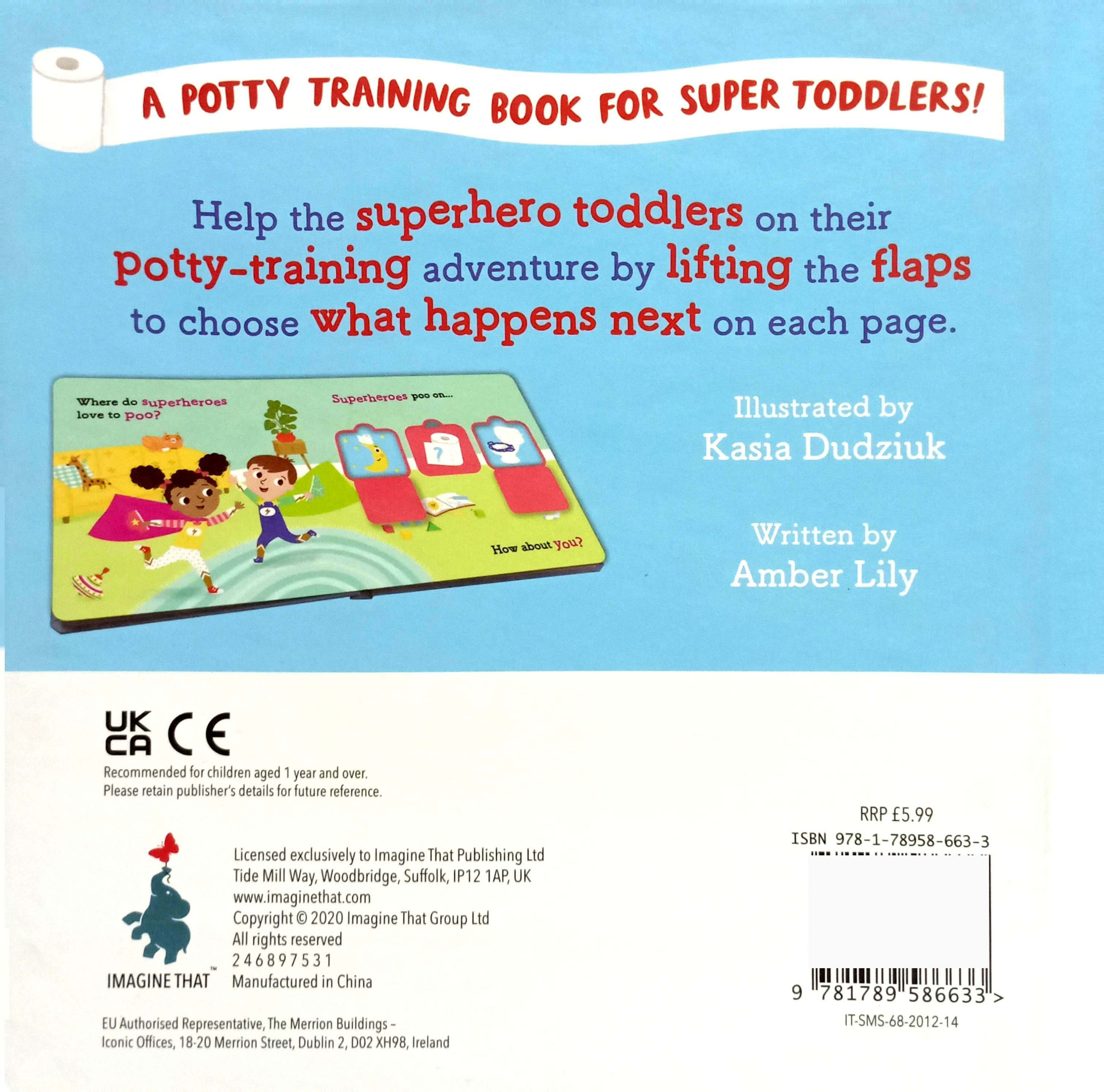 lift the flap - superheroes love potty time!