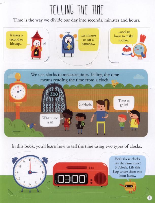 lift-the-flap telling the time