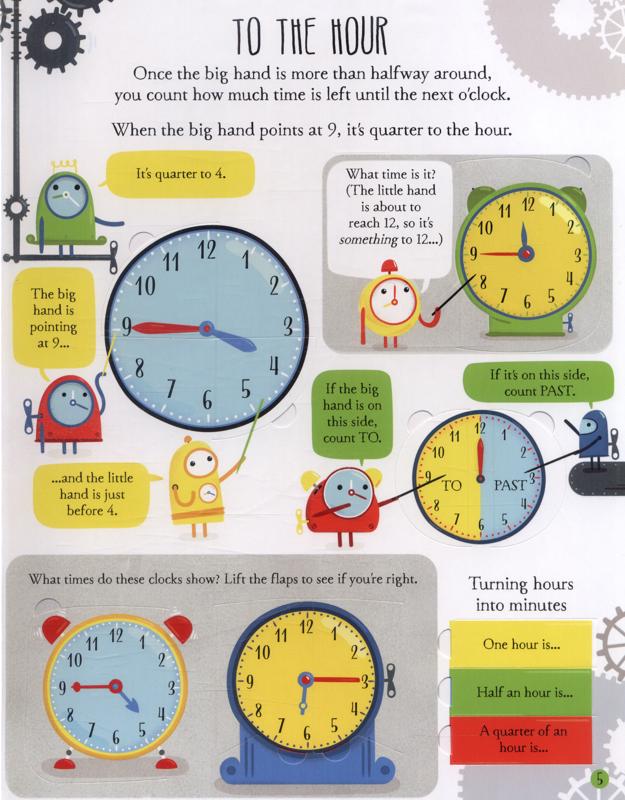 lift-the-flap telling the time