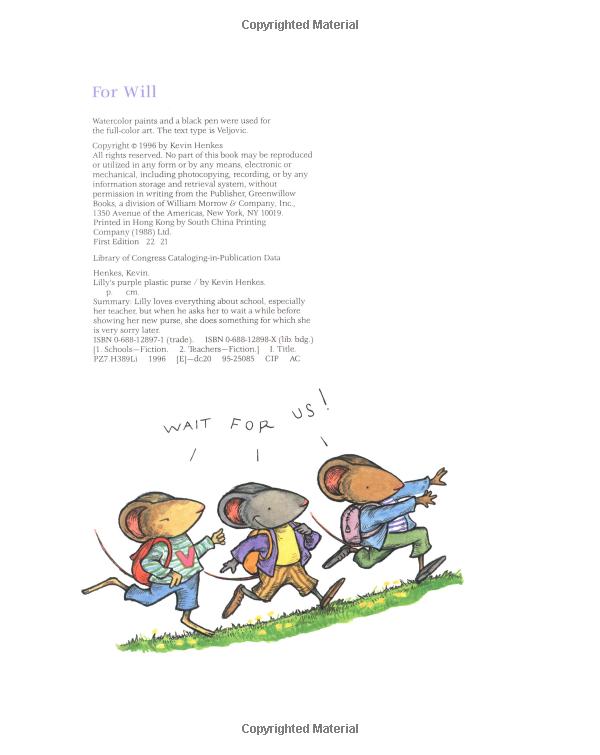 Lillys Purple Plastic Purse