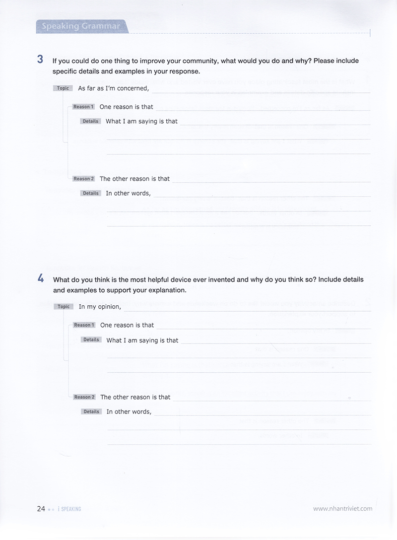 linguaforum toefl ibt i-speaking