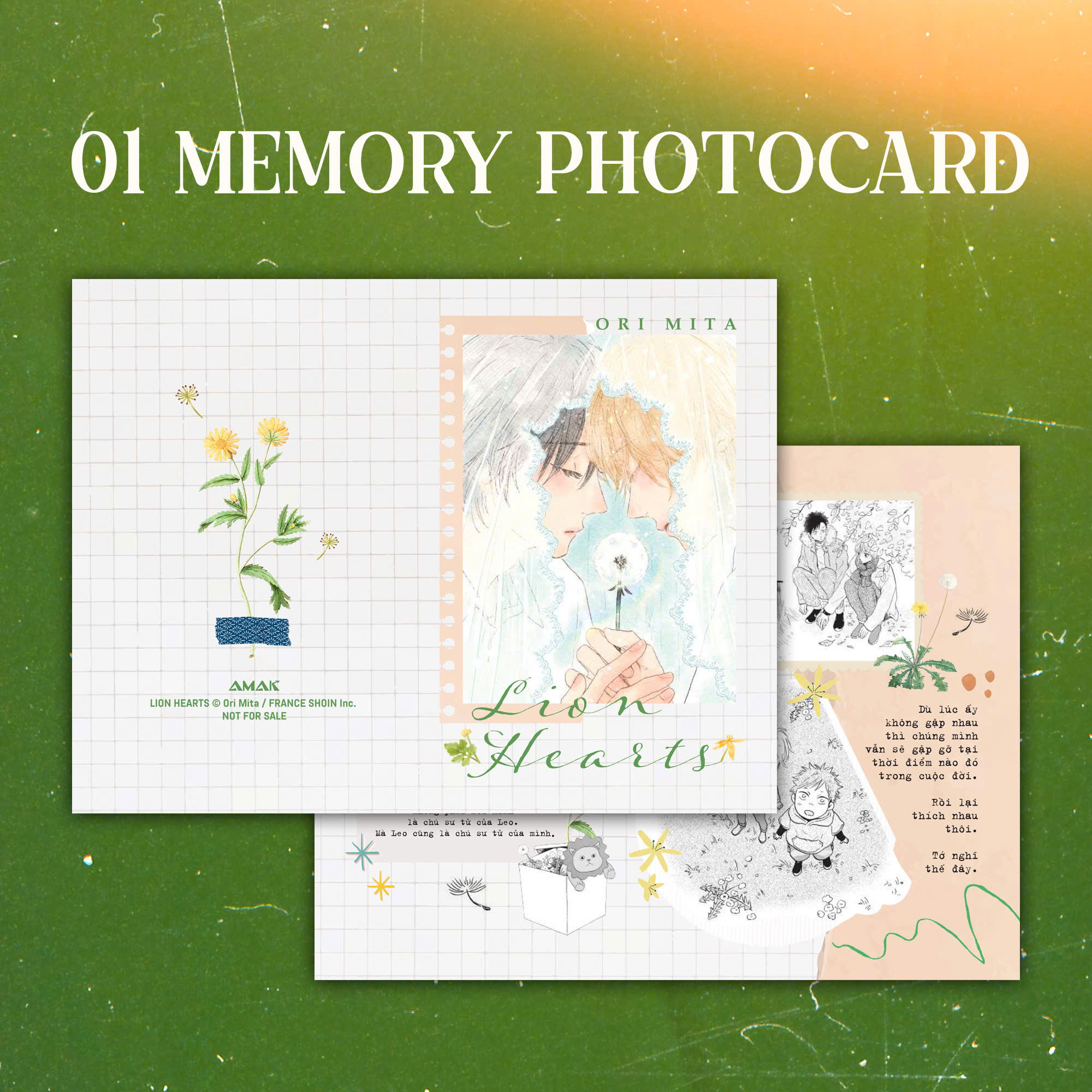 Lion Hearts - Tang Kem Photostrip Bookmark + Memory Photocard