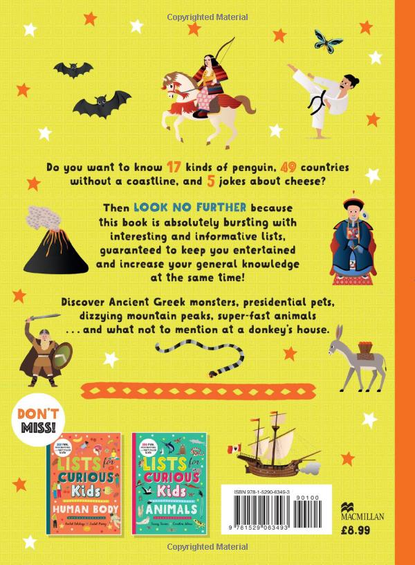lists for curious kids: 263 fun, fascinating and fact-filled lists