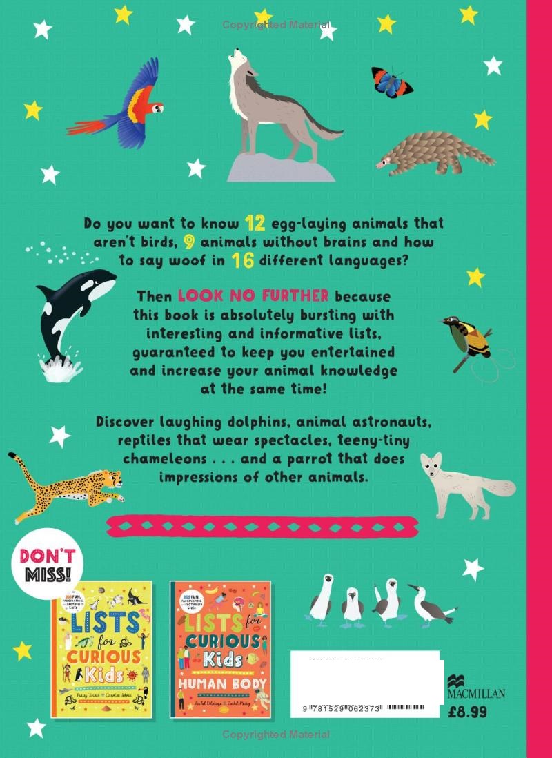 lists for curious kids - animals
