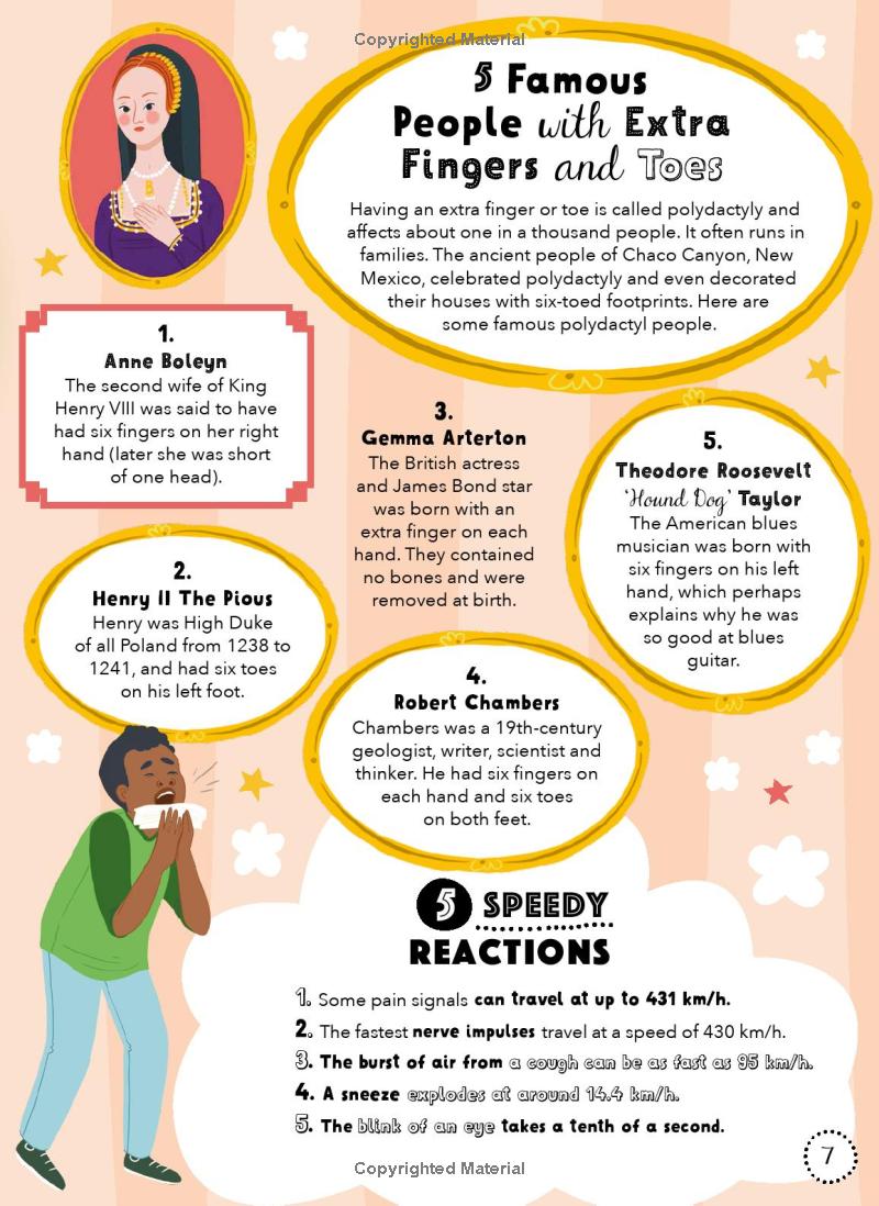 lists for curious kids - human body