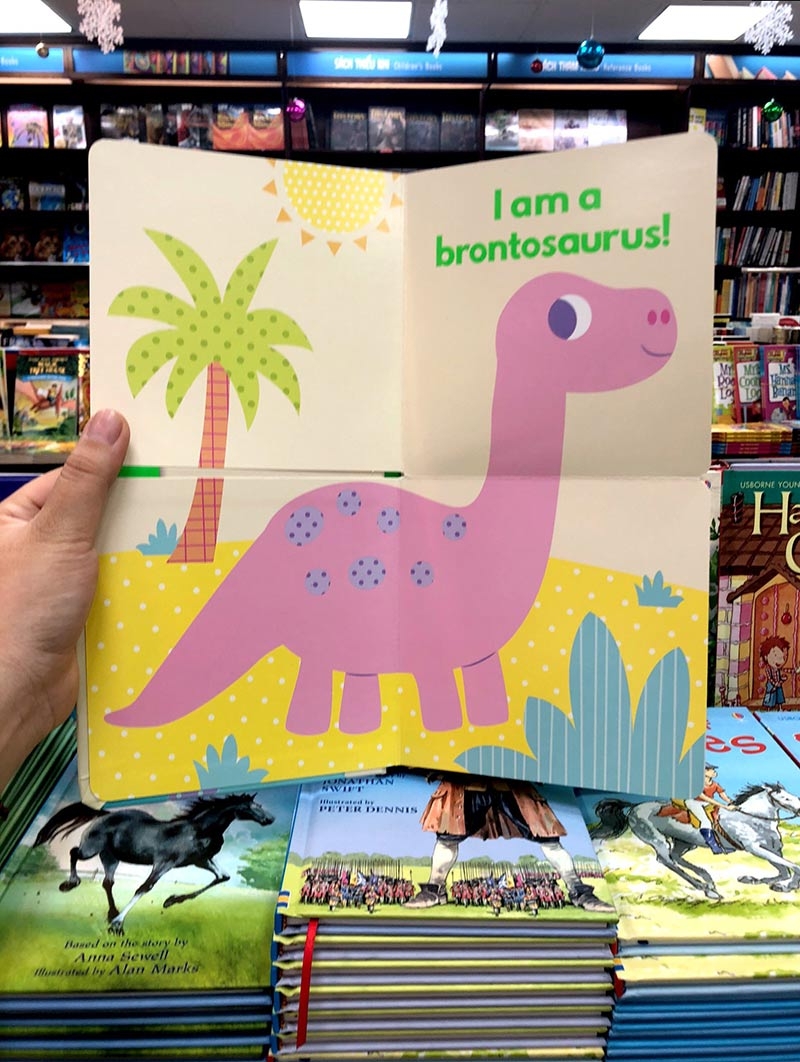 little beginners fold out dino