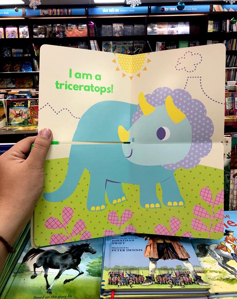 little beginners fold out dino