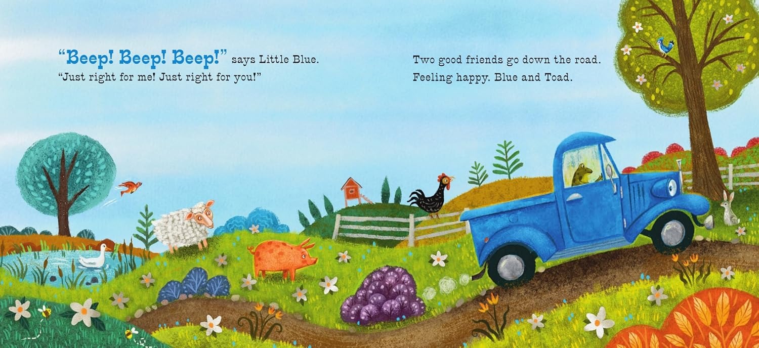 Little Blue Truck Feeling Happy - A Touch-And-Feel