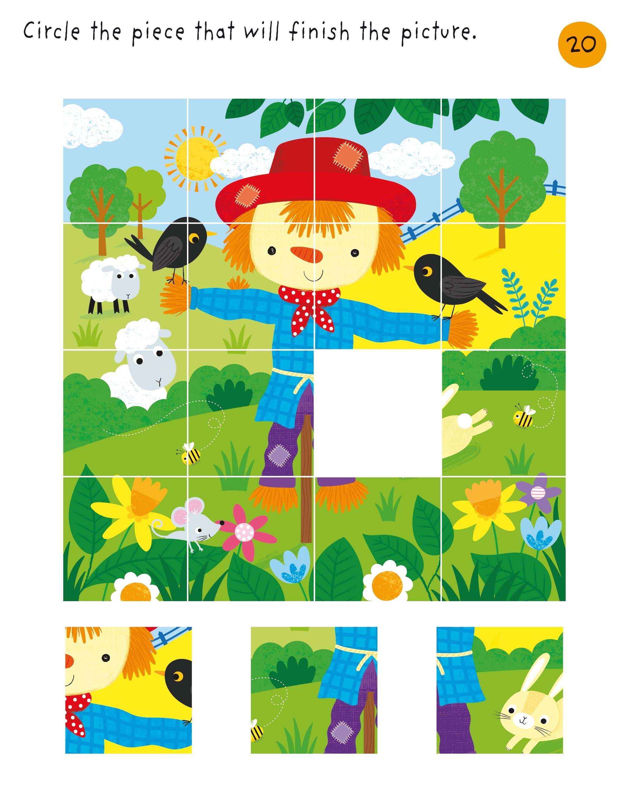 little children's farm puzzles
