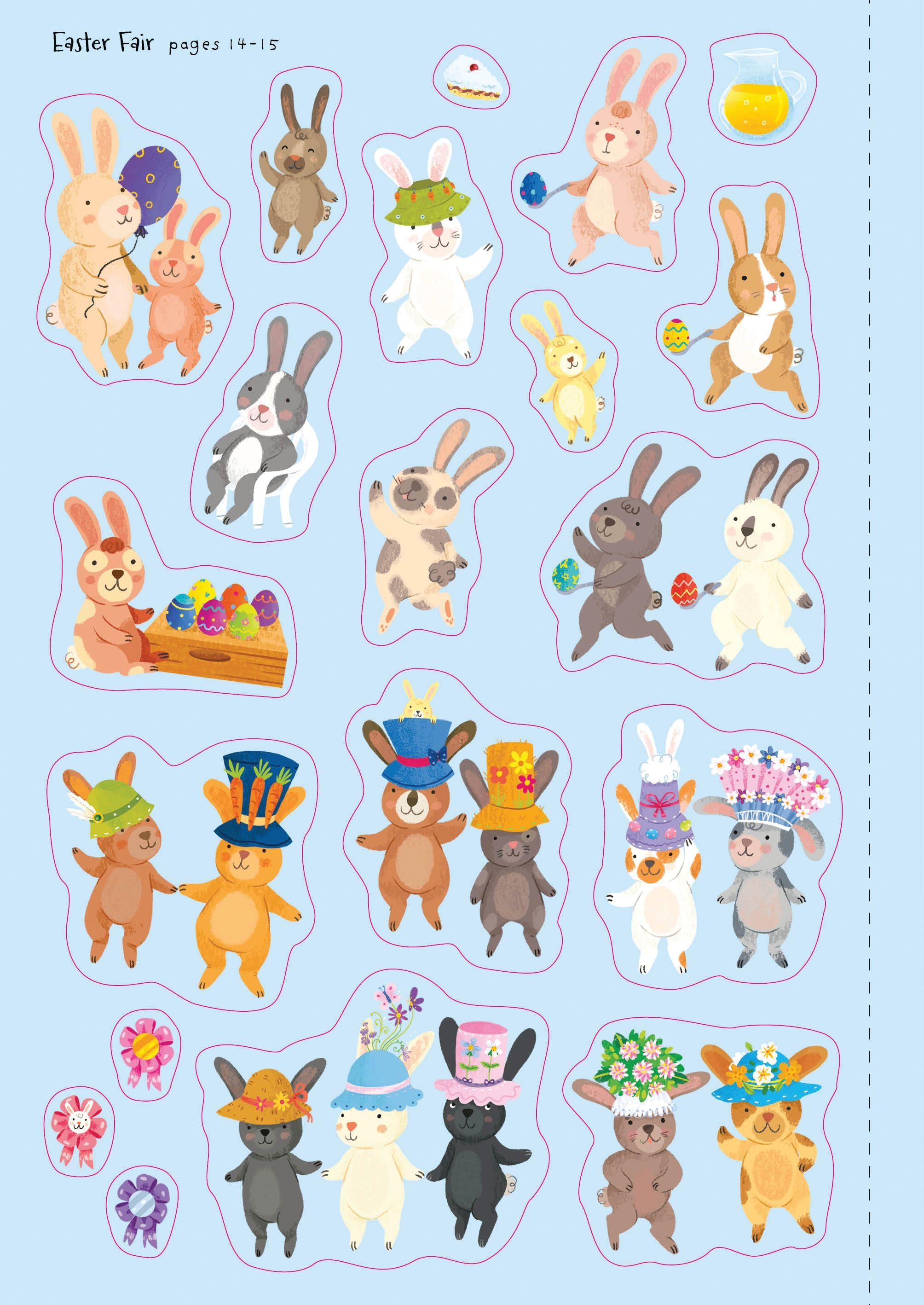 little first stickers bunnies