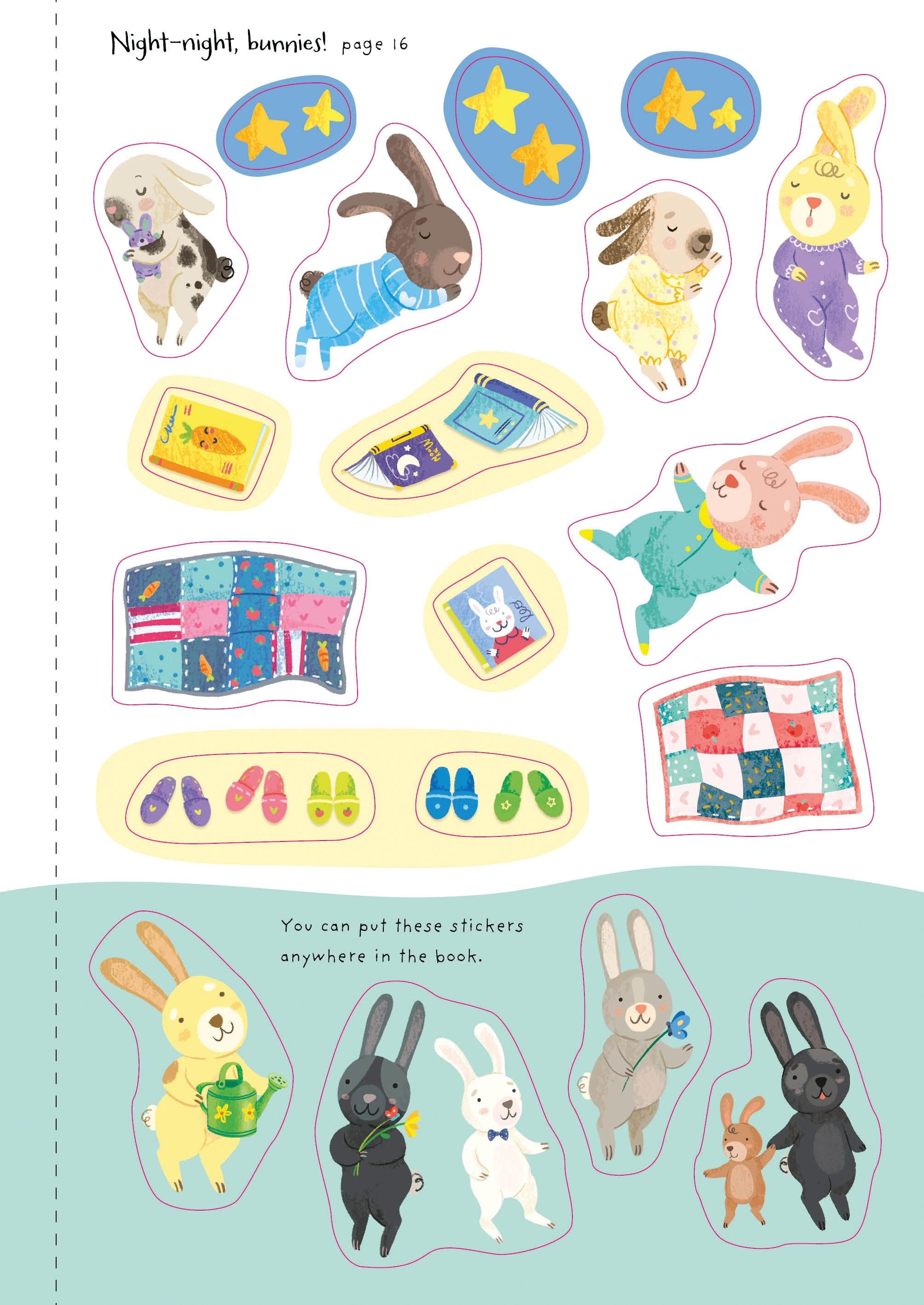 little first stickers bunnies