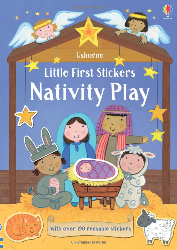 little first stickers nativity play