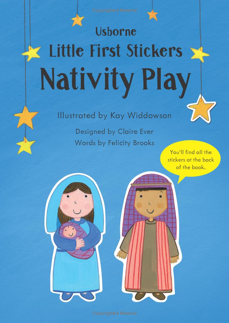 little first stickers nativity play