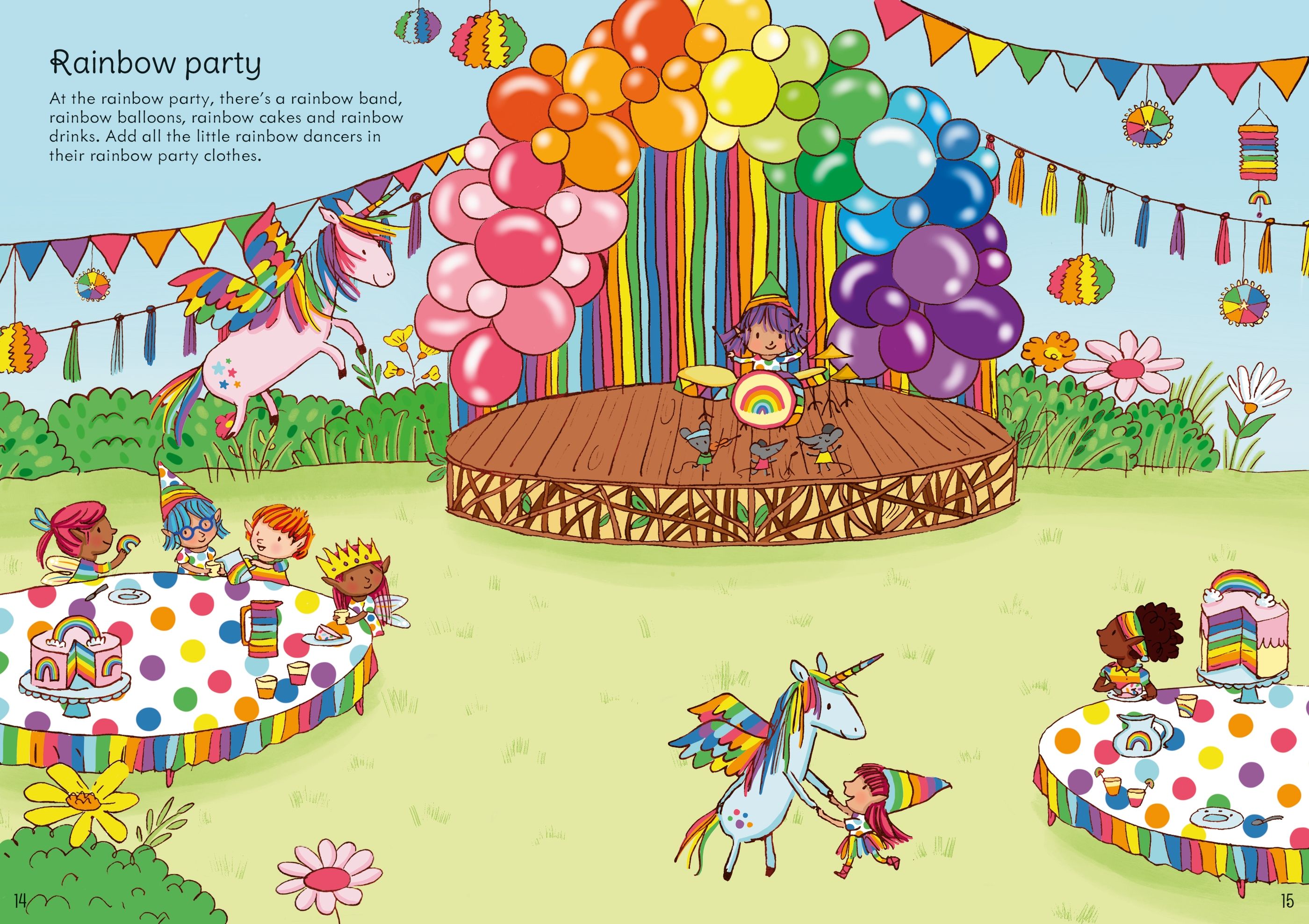 little first stickers rainbows