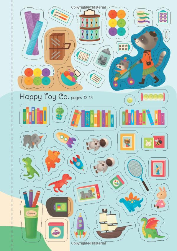 little first stickers shops (little sticker books)