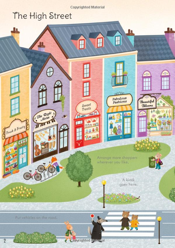 little first stickers shops (little sticker books)