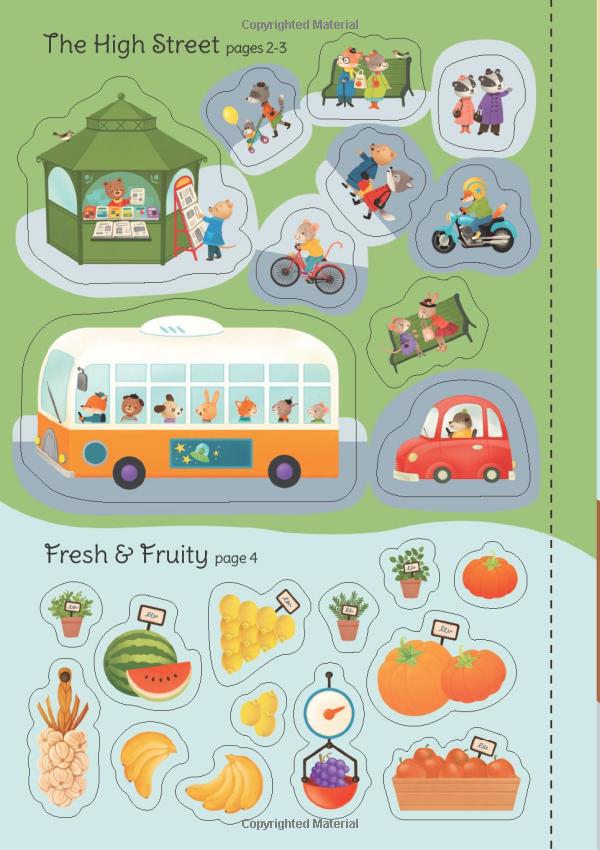 little first stickers shops (little sticker books)