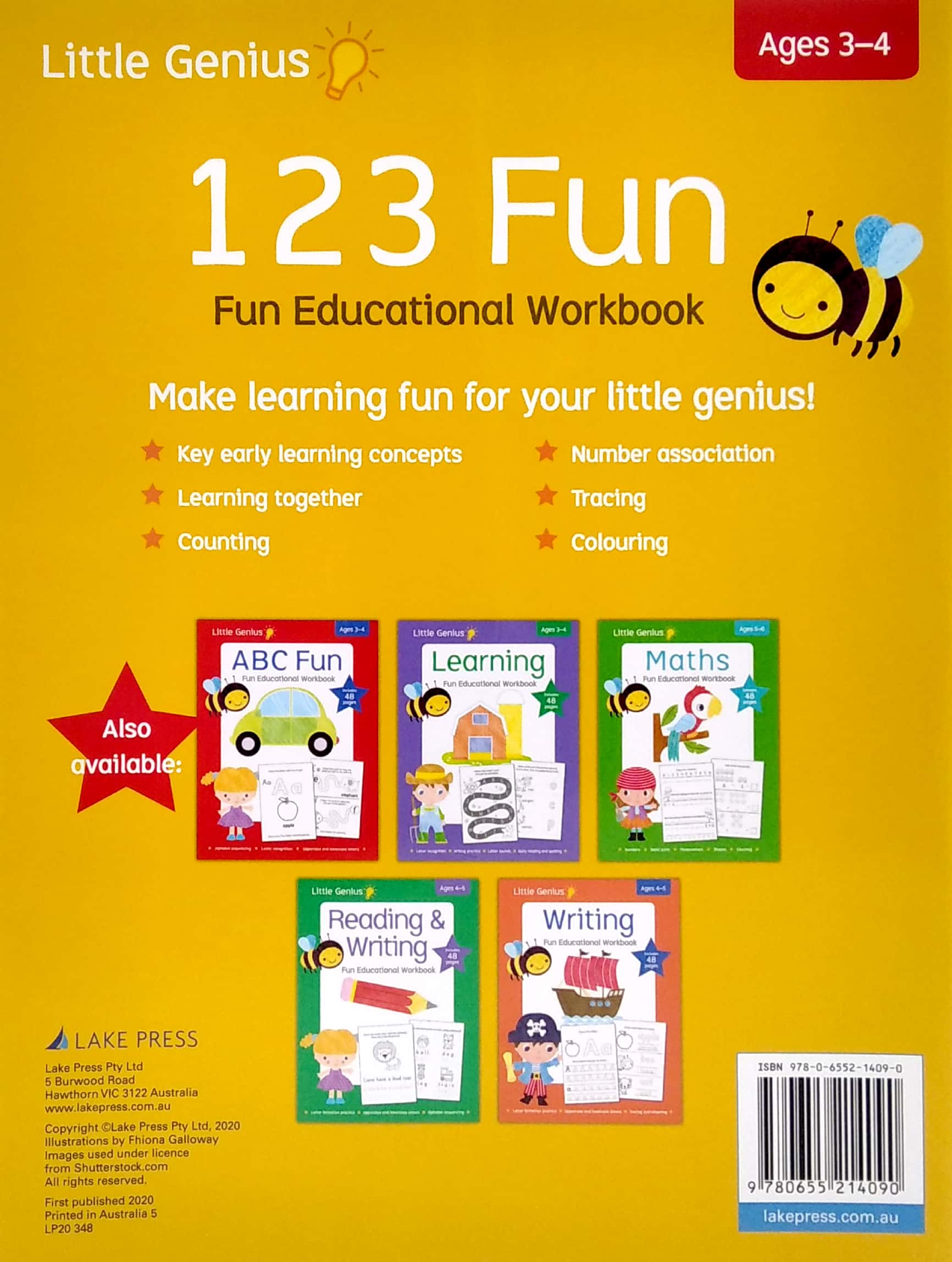 little genius: 123 fun - fun educational workbook