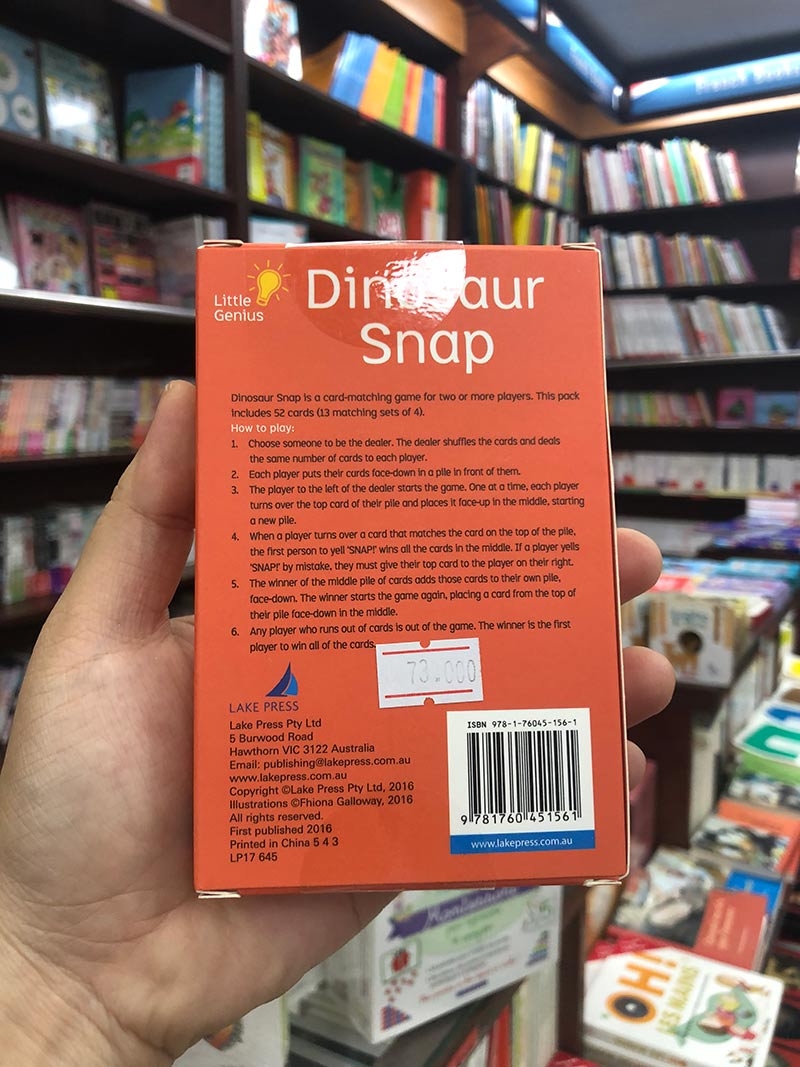 little genius card dino snap