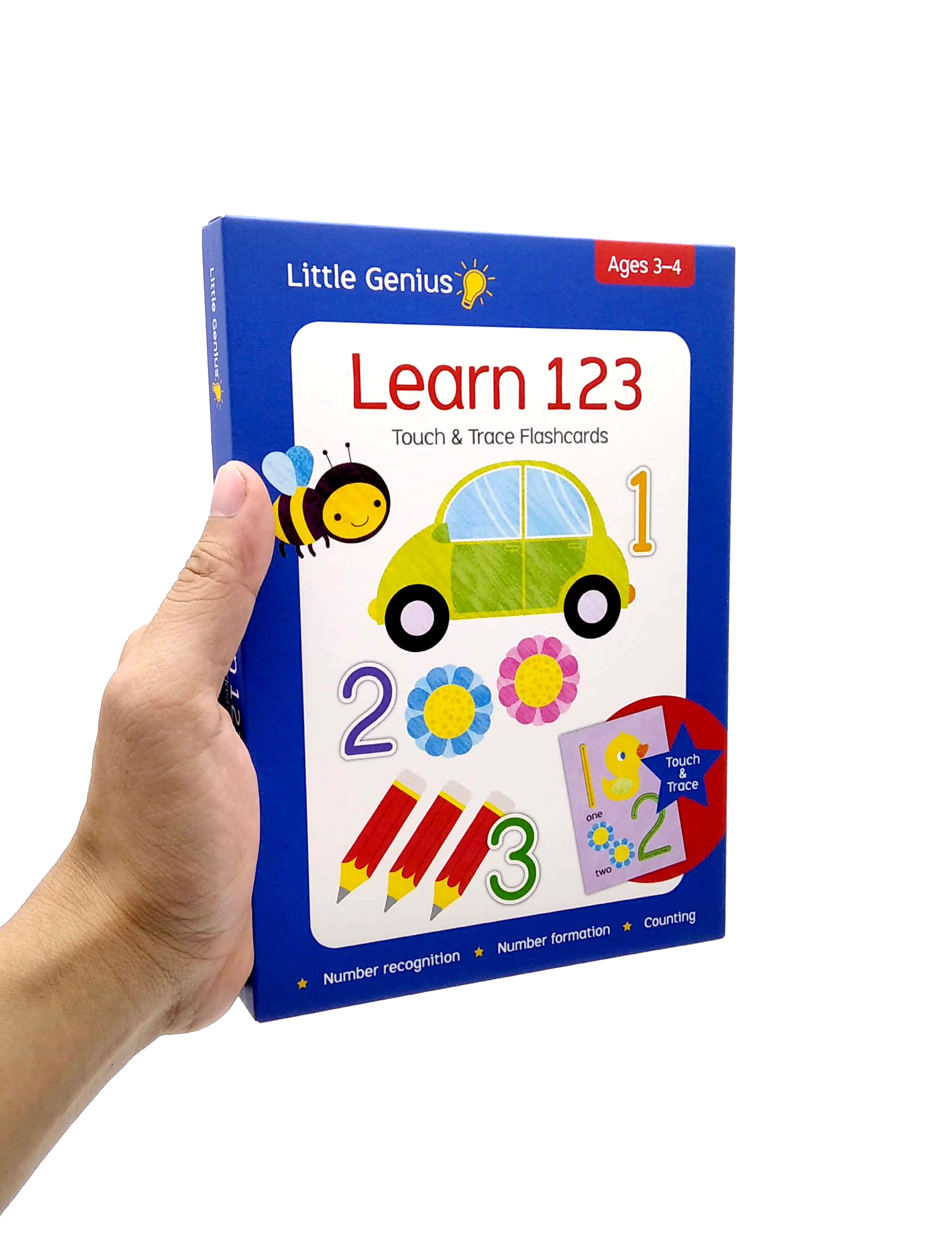 little genius cards: learn 123 touch & trace educational fun