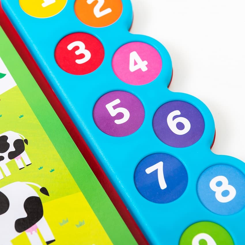 little genius number fun educational sound book - 10 button sound