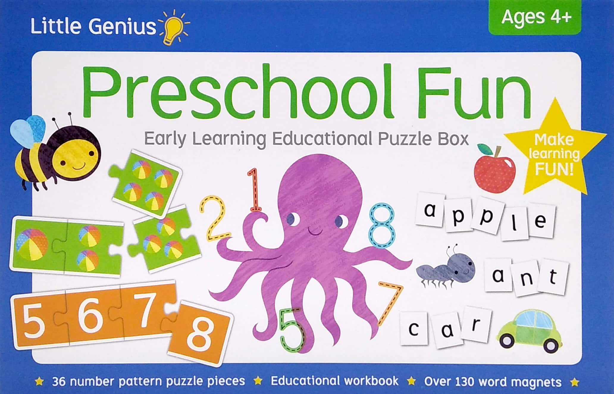 little genius: preschool fun early learning educational puzzle box