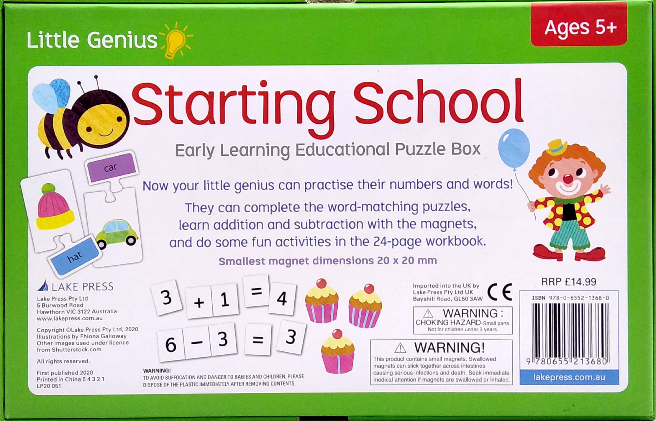 little genius: starting school early learning educational puzzle box