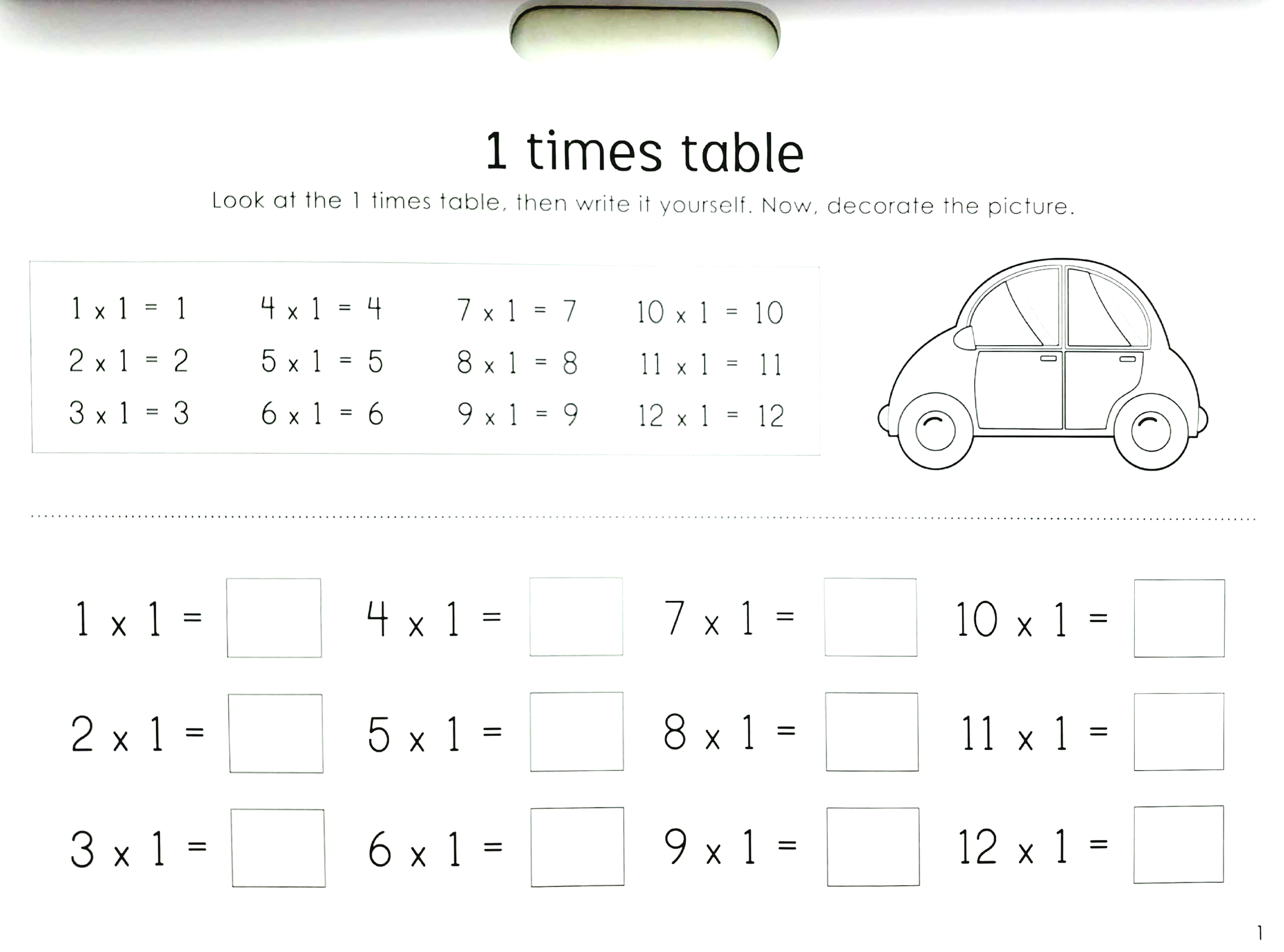 little genius: times table fun educational activity book