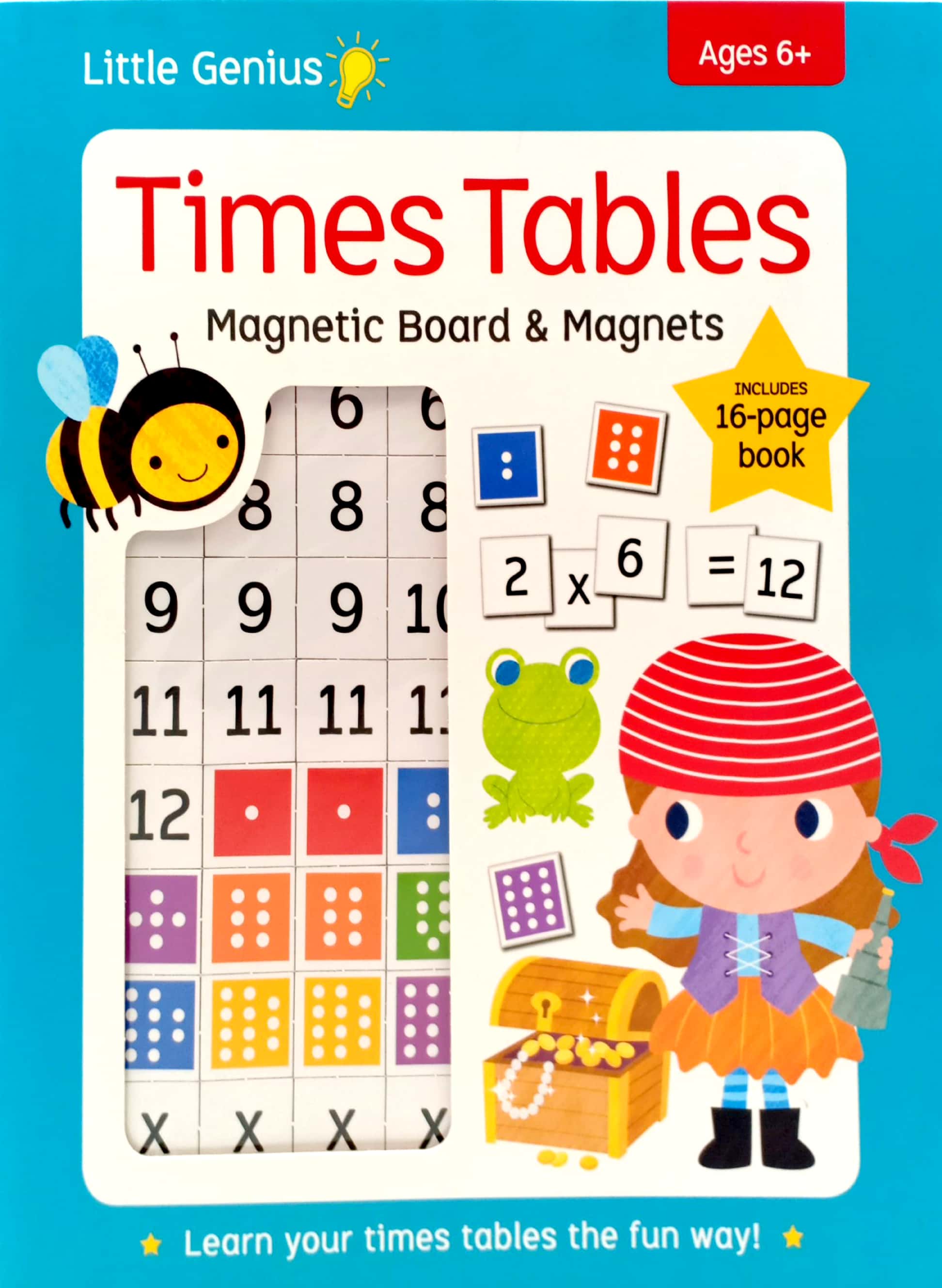 little genius times table - magnetic board & magnets
