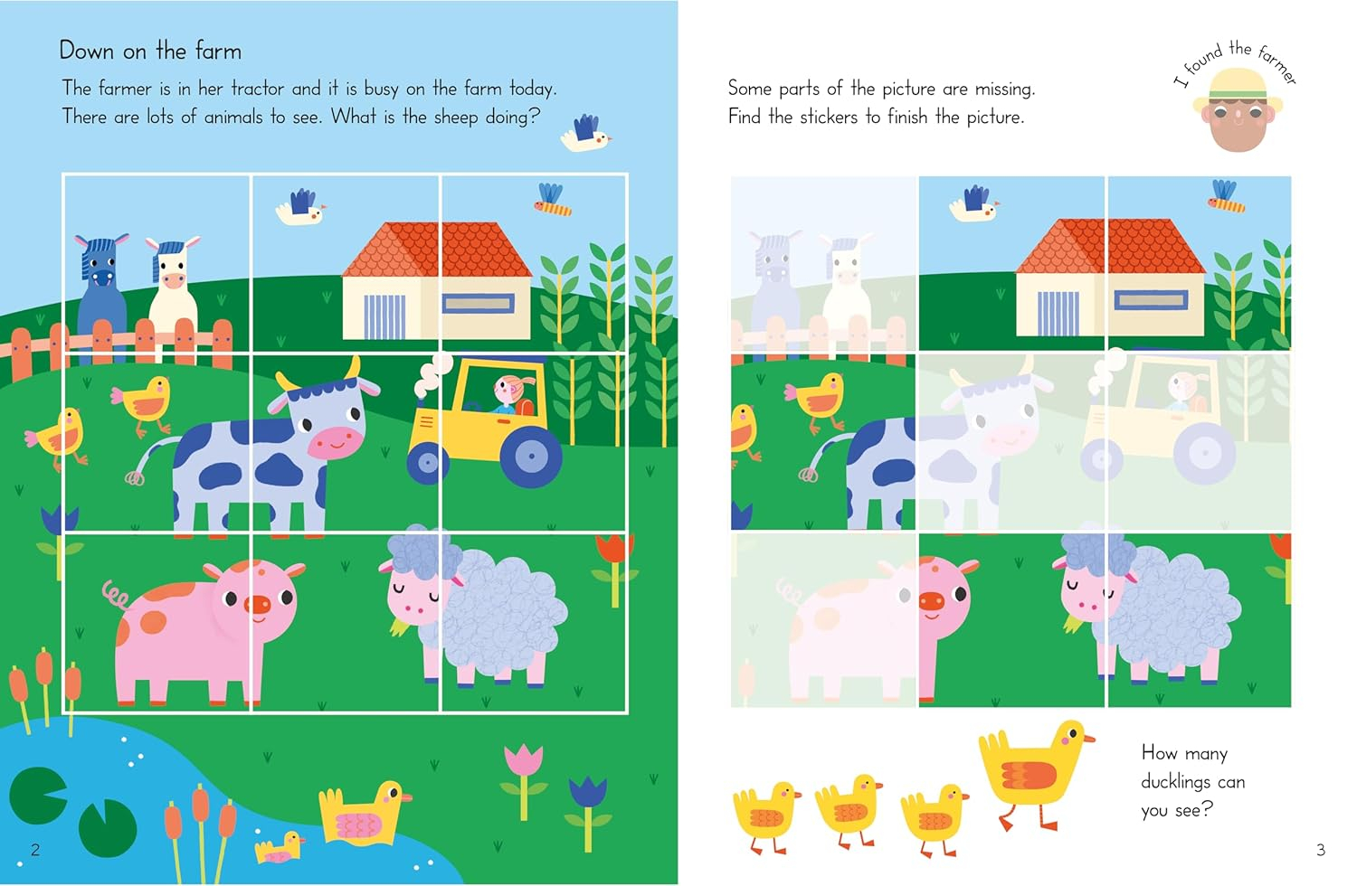 little hands picture matching - farm