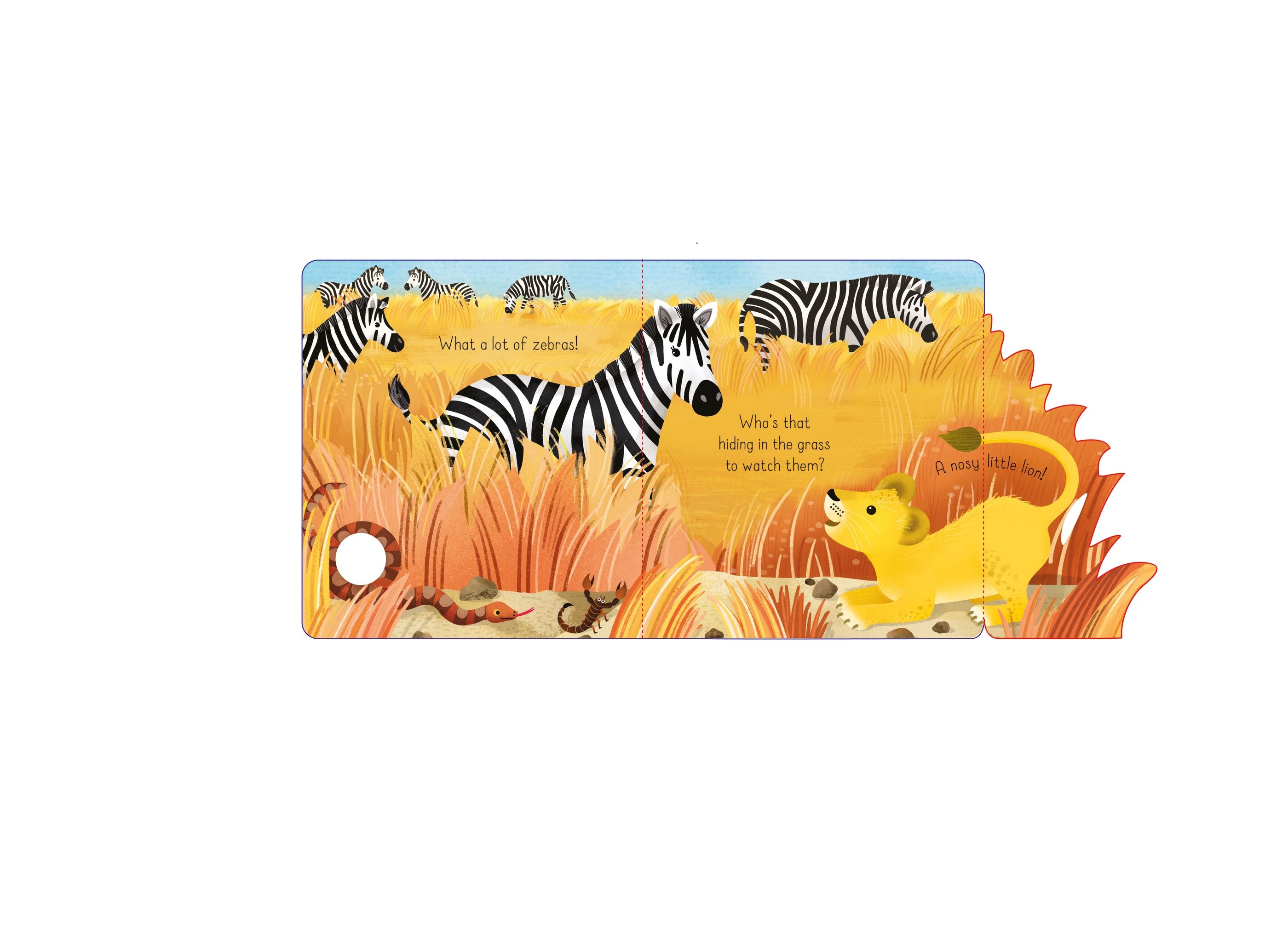 little lift and look nosy lion