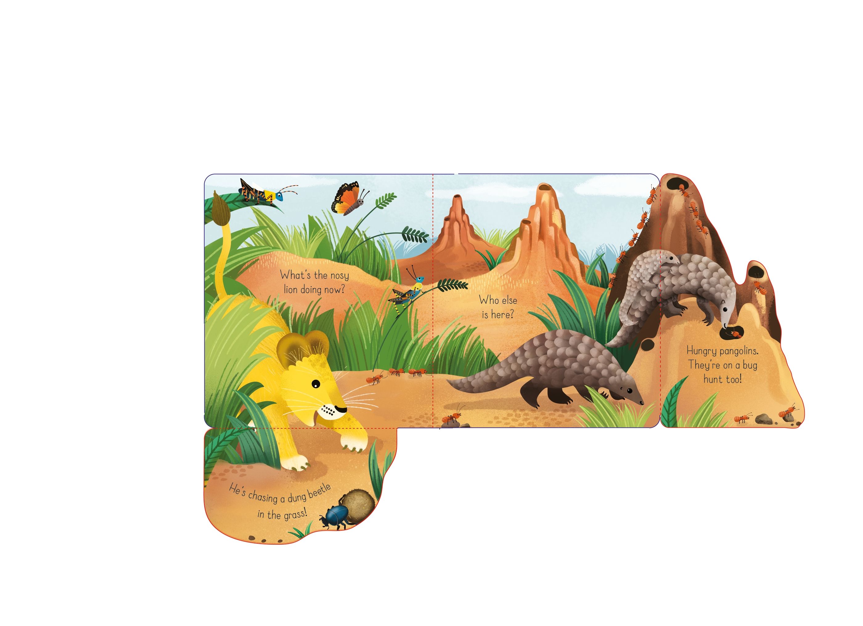 little lift and look nosy lion