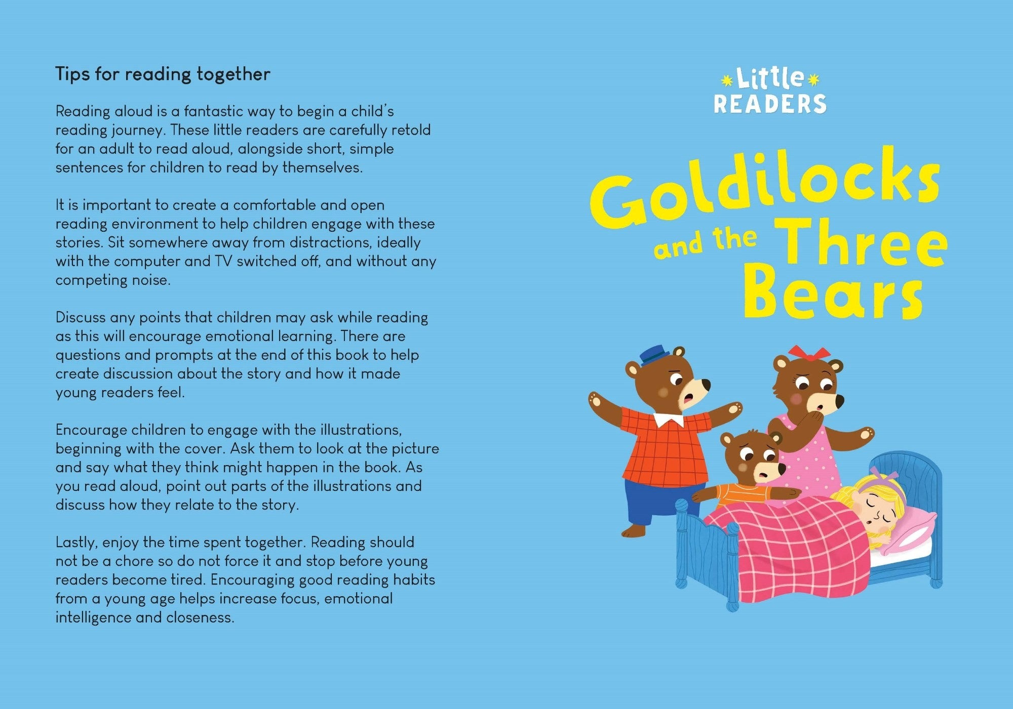 little readers - goldilocks and the three bears