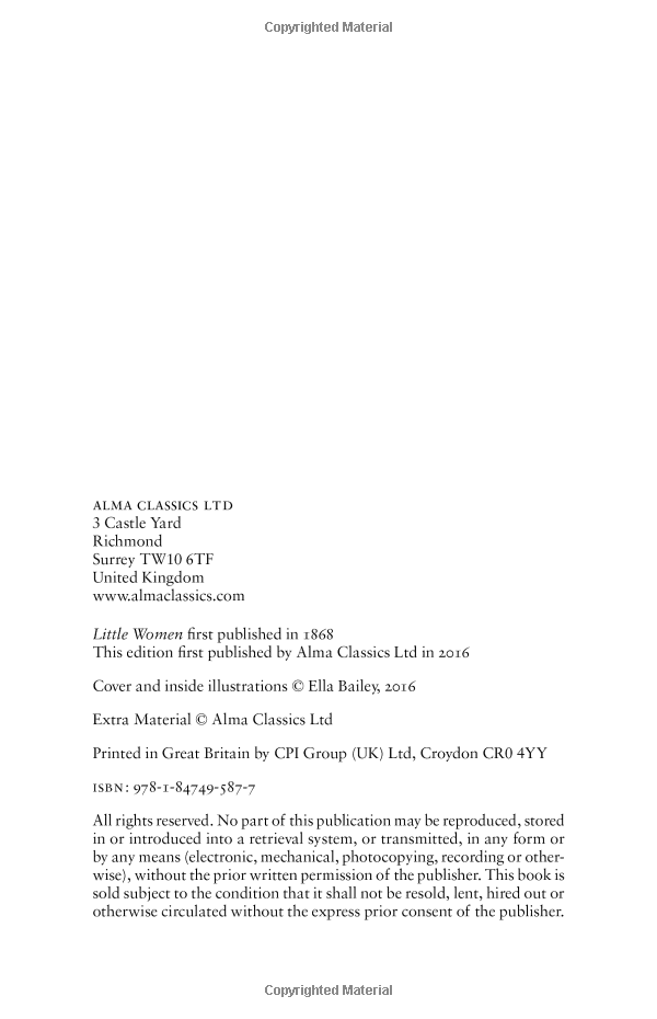 little women: illustrated by ella bailey (alma junior classics)