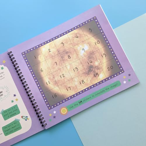 little wonders sticker by number - our solar system