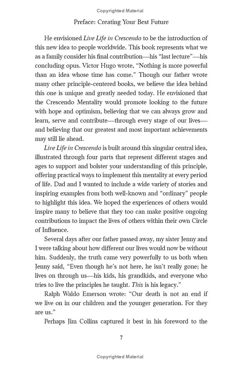 live life in crescendo