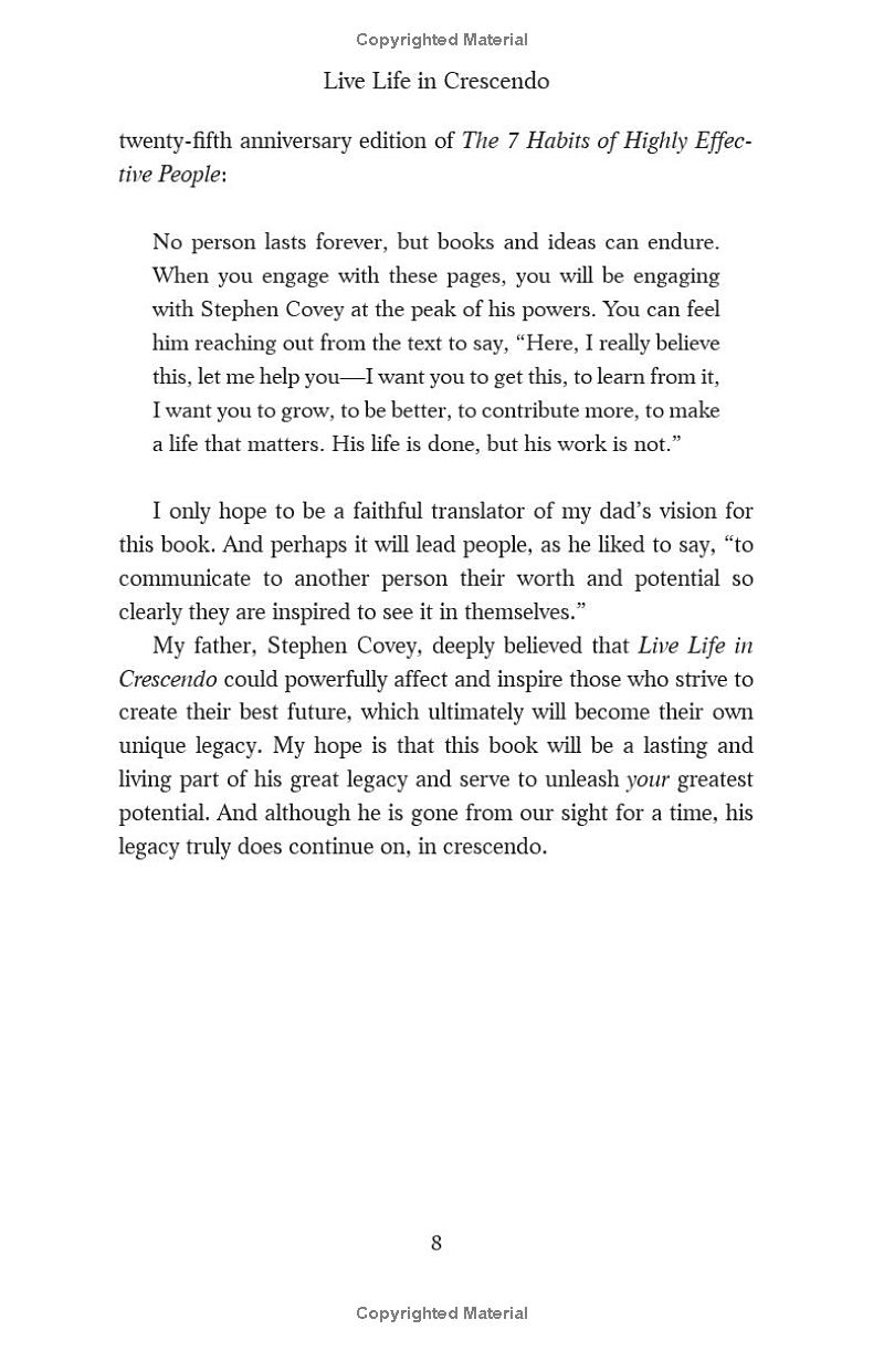 live life in crescendo